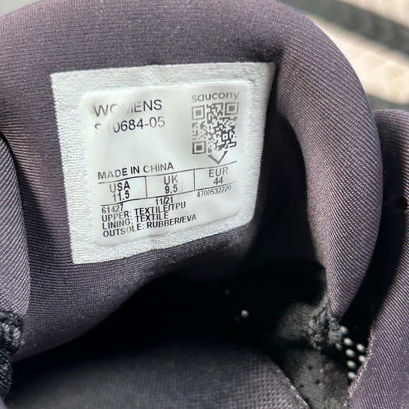 Saucony Guide 15 Running Shoes Black White PWRRUN Athletic Sneakers Womens 11.5 - Picture 11 of 11
